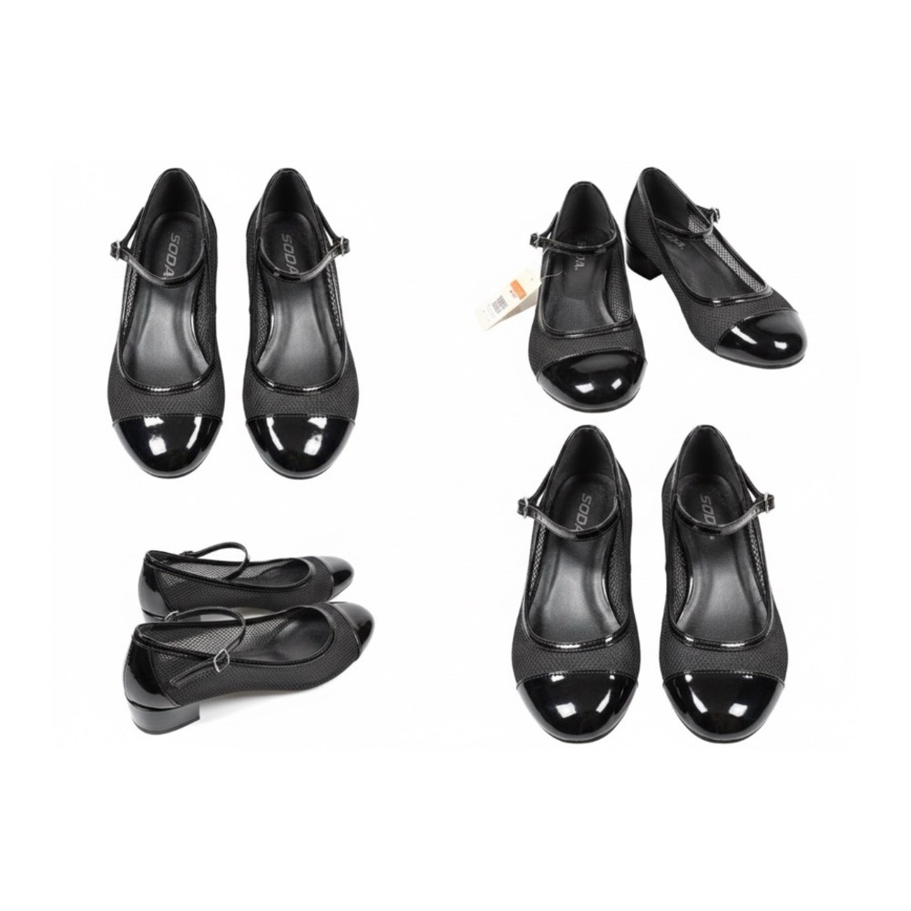 NWT Soda Cap-Toe Mary Janes Chanel Aesthetic